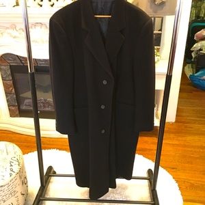 Large Long Wool Trench Coat. Black. Worn a few times. Brand new. Zero defects.